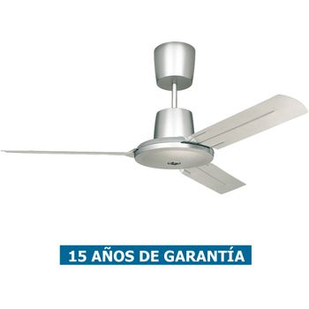 Ventilador De Techo Vortice 61757 Nordik Evolution 140 Plateado Metálico