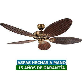 Ventilador De Techo Casafan 51321396 Classic Royal 132 Mimbre