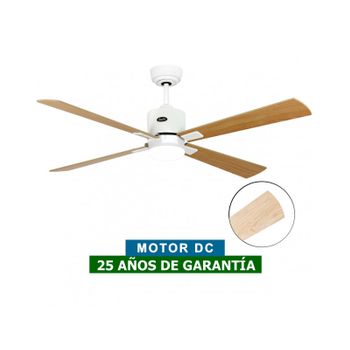 Ventilador De Techo Con Luz Casafan 92352217 Eco Neo 132 Arce O Haya/ Blanco