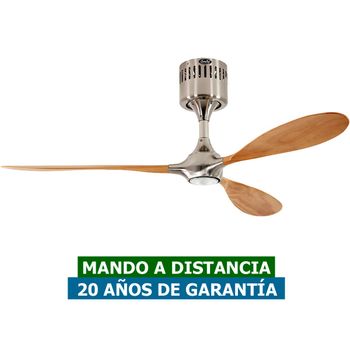 Ventilador De Techo Con Luz Casafan 9313236 Helico Paddel Haya/ Cromo Cepillado