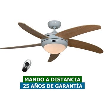 Ventilador De Techo Con Luz Casafan 9513296 Elica 132cm Arce/ Blanco