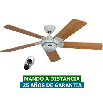 Ventilador De Techo Casafan 9513277 Rotary 132cm Haya/ Blanco