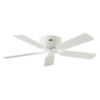 Ventilador De Techo Casafan 5132061 Classic Flat 132 Iii Blanco O Gris Claro / Blanco