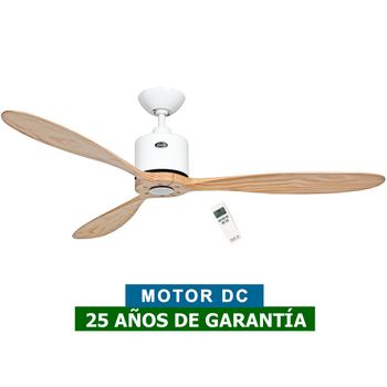 Ventilador De Techo Casafan 313251 Aeroplan Eco Madera Maciza/ Blanco
