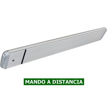 Calefactor eléctrico tipo radiador de panel con soporte a techo o pared  para 4,5 m2 plateado Hottop 2400 CasaFan