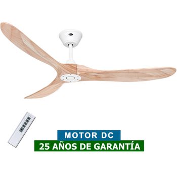 Ventilador De Techo Casafan 315214 Eco Genuino 152cm Madera Natural/blanco