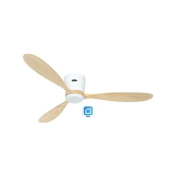 Ventilador De Techo Casafan 313292w Con Wifi Eco Plano Wood We-nt