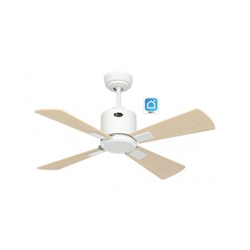 Ventilador De Techo Casafan 943021w Eco Neo Iii 92cm Blanco Haya Con Wifi