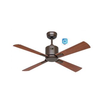 Ventilador De Techo Casafan Con Wifi Eco Neo Iii 103cm 949111w Bronce / Nogal Y Cereza