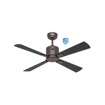 Ventilador De Techo Con Wifi Casafan 949101w Eco Neo Iii 103cm Bronce/negro Y Teca