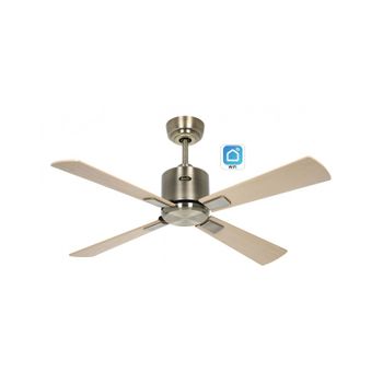 Ventilador De Techo Con Wifi Casafan 944121w Eco Neo Iii 103cm Bronce/arce Y Haya