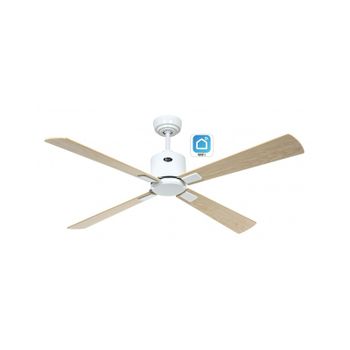 Ventilador De Techo Casafan Eco Neo Iii 132cm Con Wifi 943222w Motor Blanco/arce Y Haya