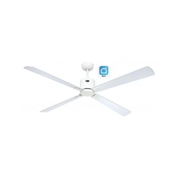 Ventilador De Techo Con Wifi Casafan Eco Neo Iii 152cm 943337w Plateado / Plateado Y Wengué