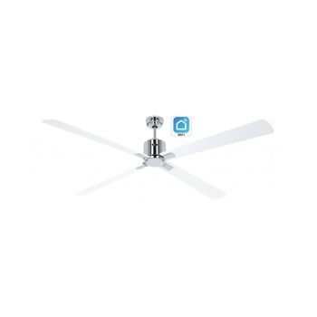 Ventilador De Techo Con Wifi Casafan Eco Neo Iii 180cm 948409w Blanco / Blanco Y Gris Claro