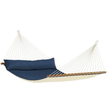 Hamaca Con Barra Kingsize - 400 X 140 Cm - La Siesta - Alabama Azul Marino