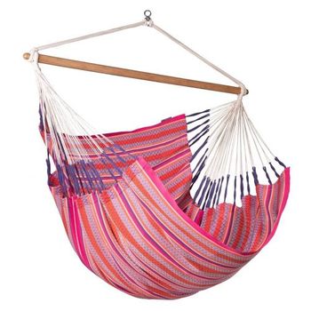 Silla Colgante Comfort Kingsize - 180 X 115 Cm - La Siesta - Habana Flamingo