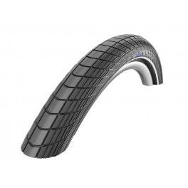 Schwalbe Cubierta Big Apple 26x2.15 Race-guard Hs430 Liteskin Rigida Negro Con Reflectante 55-559