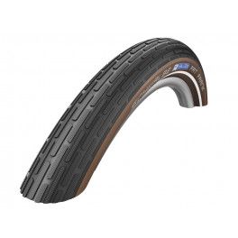 Schwalbe Cubierta Fat Frank 28x2.00 K-guard Activeline Hs375 Twinskin Rigida Negro/cafe Refl. 50-622