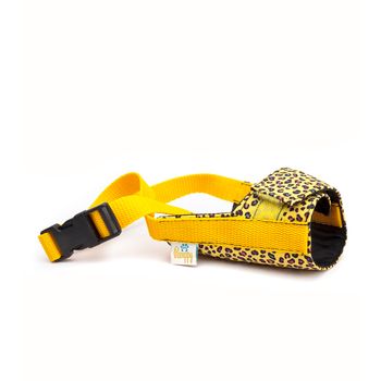 Bozal Para Perros Velcro Leopardo Pamppy Talla M