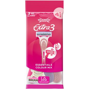 Wilkinson Afeitadora Desechable Para Mujeres Extra 3 Beauty - 4 Unidades