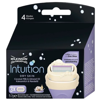 wilkinson intuition perfect finish cuchillas faciales 3 unidades - delaUz