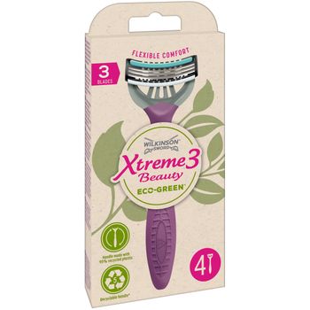 Wilkinson Xtreme 3 Máquina De Afeitar Eco Green Mujer 4 Uds