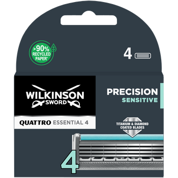 Wilkinson Quattro Titanium Cuchillas De Recambio Sensitive 4 Uds