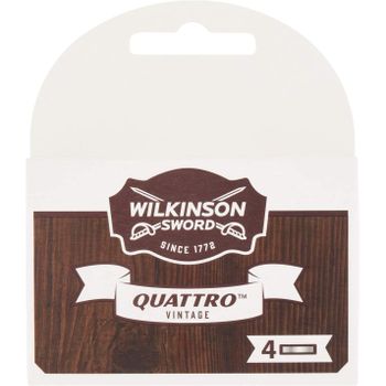 Wilkinson Quattro Vintage 4s Recambio Cuchillas De Afeitar