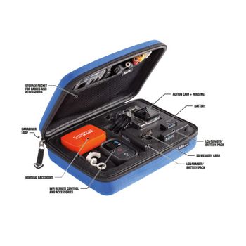 Sp-gadgets 52031 Caja Compacta Azul Estuche Para Cámara Fotográfica