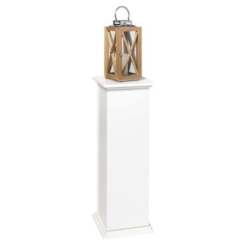 Mesita Decorativa Con Puerta Blanco 88,5 Cm Fmd