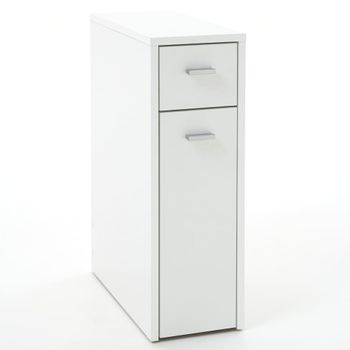 Armario alto auxiliar 1 puerta y 3 estantes 372x1800x370mm