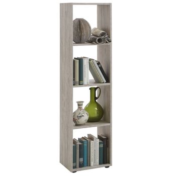 Estantería Cubo De Madera Mdf Gris Y Natural Contemporánea,de 60x29x62 Cm  con Ofertas en Carrefour