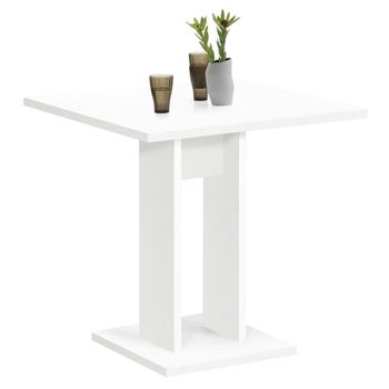 Mesa De Comedor Blanca 70 Cm Fmd