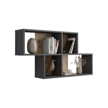 Mueble Estantería Noah. Librería Abierta Lineal Minimalista Con 8