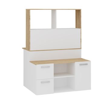 Mueble Multifuncional De Tv Y Escritorio Mainz - L110,5 Cm