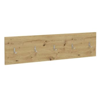 Perchero De Pared Roble Artesanal 108,9x1,5x28,1 Cm Fmd