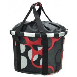 Klick-fix Bolsa Delantera Klickfix Reisenthel 35x28x26 Negro/circulos