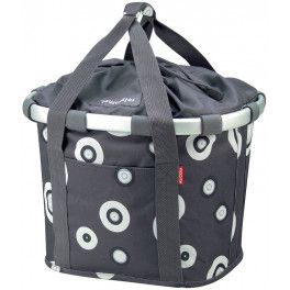 Klick-fix Bolsa Delantera Klickfix Reisenthel 35x28x26 Antracita/circulos