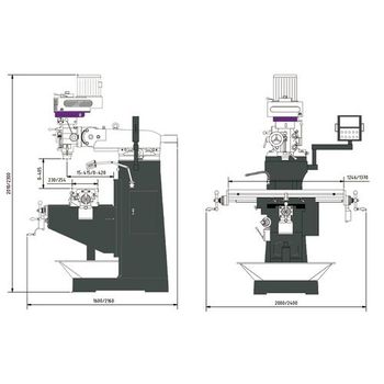 Optimum 3348330 Fresadora Mf 2-b