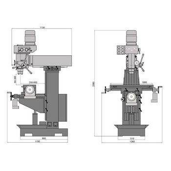 Optimum 3336010 Fresadora Optimum Mt 50 E 400 V.