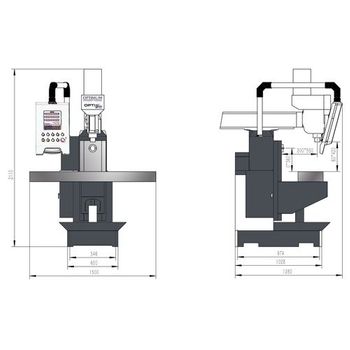 Optimum 3336090 Fresadora Opti Mum Mt 60, 400 V.