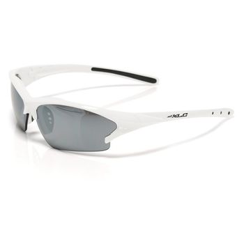 Gafas Ciclismo Sg-c07 Jamaica Xlc Montura Blanca Y Cristal Plata Espejo