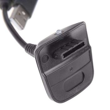 Actecom Cable De Carga Para Mando Y Baterias De Xbox 360 Usb Negro