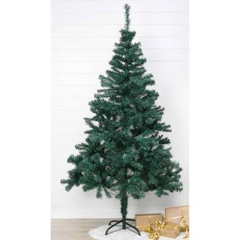 Árbol De Navidad Con Soporte De Metal Verde 180 Cm Hi