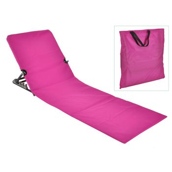 Esterilla Silla Plegable De Playa Pvc Rosa Hi