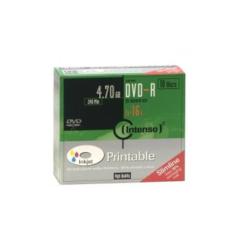 Intenso Dvd-r 4.7gb 10pcs 16x Caja Slim