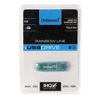 Pendrive 4gb Usb2.0 Intenso Rainbow Negro