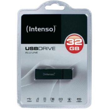 Pendrive Intenso Alu Line 3521481 Usb 2.0 32gb Negro Antracita 32 Gb Memoria Usb