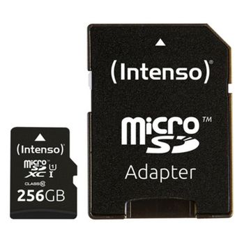 Tarjeta De Memoria Micro Sd Con Adaptador Intenso 3423492 256 Gb Negro