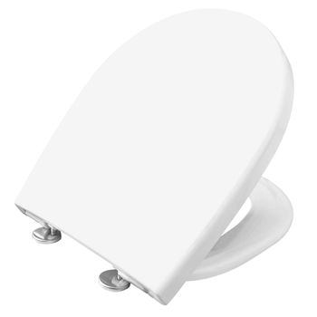 Tapa Y Asiento De Wc Cierre Suave Premium 6 Duroplast Blanco Cornat